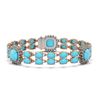 Image 1 : 15.27 ctw Turquoise & Diamond Bracelet 14K Rose Gold - REF-232H2M - SKU:44790