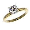 Image 2 : 1.28 ctw H-SI/I Diamond Ring 10K Yellow Gold - REF-240X2R - SKU:36428