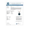 Image 4 : 1.04 ctw Intense Blue Diamond Necklace 10K Rose Gold - REF-111N2A - SKU:36768