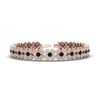 Image 1 : 6.50 ctw & Black VS/SI Diamond Bracelet 14K Rose Gold - REF-382X2R - SKU:20020
