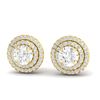 Image 1 : 2 ctw VS/SI Diamond Stud Earrings 18K Yellow Gold - REF-263V6Y - SKU:21471
