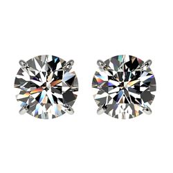 2.11 ctw H-SI/I Diamond Stud Earrings 10K White Gold - REF-367W5H - SKU:36643