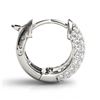 Image 3 : 1 ctw Diamond VS/SI Hoop Earrings 14K White Gold - REF-87K3W - SKU:29209