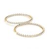 Image 1 : 2.75 ctw Diamond VS/SI 37 mm Hoop Earrings 14K Yellow Gold - REF-188Y4X - SKU:29073