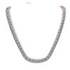 Image 3 : 50 ctw Princess SI Diamond Necklace 18K White Gold - REF-7980A2V - SKU:32511