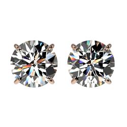 1.94 ctw H-SI/I Diamond Stud Earrings 10K Rose Gold - REF-367X5R - SKU:36626