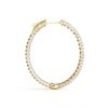 Image 3 : 6.75 ctw Diamond VS/SI 51 mm Hoop Earrings 14K Yellow Gold - REF-525Y2X - SKU:29196
