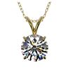 Image 1 : 1.25 ctw H-SI/I Diamond Necklace 10K Yellow Gold - REF-270W2H - SKU:33203