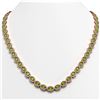 Image 1 : 23.86 ctw Peridot & Diamond Halo Necklace 10K Rose Gold - REF-497W3H - SKU:40326