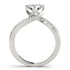 Image 2 : 1.20 ctw VS/SI Diamond Bypass Ring 14K White Gold - REF-268A9V - SKU:25577