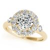 Image 1 : 1.50 ctw VS/SI Diamond Halo Ring 14K Yellow Gold - REF-284A6V - SKU:24161