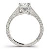 Image 2 : 0.75 ctw VS/SI Princess Diamond Ring 14K White Gold - REF-139M2F - SKU:25970