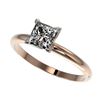 Image 1 : 1 ctw VS/SI Princess Diamond Ring 10K Rose Gold - REF-297Y2X - SKU:32898