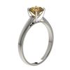 Image 3 : 1.06 ctw Intense Yellow Diamond Engagement Ring 10K White Gold - REF-199Y5X - SKU:36526