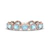 Image 1 : 23 ctw Aquamarine & VS/SI Diamond Bracelet 10K Rose Gold - REF-436N4A - SKU:22681