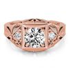 Image 1 : 0.60 ctw VS/SI Diamond Solitaire Ring 14K Rose Gold - REF-74K9W - SKU:25086