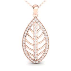 1 ctw VS/SI Diamond Necklace 14K Rose Gold - REF-84R7K - SKU:21545