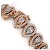 Image 3 : 10.36 ctw Pear Diamond Bracelet 18K Rose Gold - REF-898A6V - SKU:42951