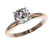 Image 2 : 1.50 ctw H-SI/I Diamond Ring 10K Rose Gold - REF-330H2M - SKU:32923