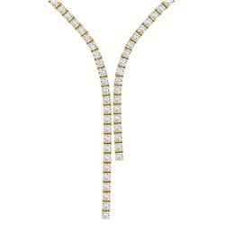 10 ctw SI/I Diamond Necklace 18K Yellow Gold - REF-626Y3X - SKU:39904