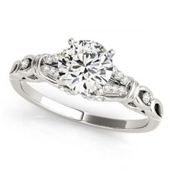 0.95 ctw VS/SI Diamond Solitaire Ring 14K White Gold - REF-130F5N - SKU:25712