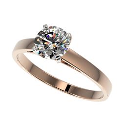 1 ctw H-SI/I Diamond Ring 10K Rose Gold - REF-199N5A - SKU:32982