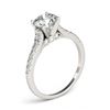 Image 3 : 0.92 ctw VS/SI Diamond Solitaire Ring 14K White Gold - REF-92W7H - SKU:25343