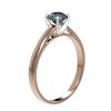 Image 3 : 0.73 ctw Intense Blue Diamond Ring 10K Rose Gold - REF-70Y5X - SKU:36486