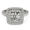 Image 1 : 2.05 ctw VS/SI Diamond Solitaire Halo Ring 14K White Gold - REF-312M5F - SKU:24950