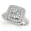 Image 2 : 2.05 ctw VS/SI Diamond Solitaire Halo Ring 14K White Gold - REF-312M5F - SKU:24950