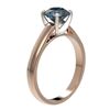 Image 3 : 1.46 ctw Intense Blue Diamond Ring 10K Rose Gold - REF-210H2M - SKU:36549