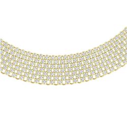 35 ctw VS/SI Diamond Necklace 18K Yellow Gold - REF-2535X2R - SKU:39976