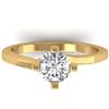 Image 1 : 1 ctw VS/SI Diamond Solitaire Ring 18K Yellow Gold - REF-306V9Y - SKU:32656