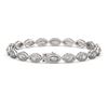 Image 2 : 6.91 ctw Marquise Diamond Bracelet 18K White Gold - REF-599M6F - SKU:42923
