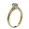 Image 3 : 0.50 ctw VS/SI Oval Diamond Ring 10K Yellow Gold - REF-73X5R - SKU:32964