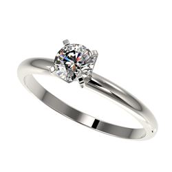 0.54 ctw H-SI/I Diamond Ring 10K White Gold - REF-58Y5X - SKU:36372
