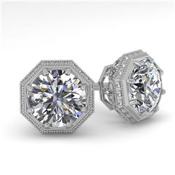 1.50 ctw VS/SI Diamond Stud Earrings 14K White Gold - REF-298W5H - SKU:29772