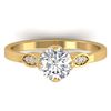 Image 1 : 1.05 ctw VS/SI Diamond Art Deco Ring 18K Yellow Gold - REF-306X3R - SKU:32821