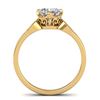 Image 3 : 1.05 ctw VS/SI Diamond Art Deco Ring 18K Yellow Gold - REF-306X3R - SKU:32821
