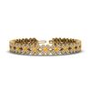 Image 1 : 6.50 ctw Citrine & VS/SI Diamond Bracelet 18K Yellow Gold - REF-407N5A - SKU:20024