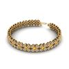 Image 2 : 6.50 ctw Citrine & VS/SI Diamond Bracelet 18K Yellow Gold - REF-407N5A - SKU:20024