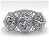 Image 1 : 2 ctw VS/SI Oval Cut Diamond Ring 14K White Gold - REF-400N6A - SKU:29856