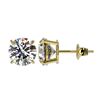 Image 2 : 2.50 ctw H-SI/I Diamond Stud Earrings 10K Yellow Gold - REF-435Y2X - SKU:33102