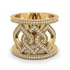 Image 2 : 0.90 ctw Ring VS/SI Diamond 14K Yellow Gold - REF-90X2R - SKU:20881