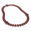 Image 2 : 43.97 ctw Ruby & Diamond Necklace 14K Rose Gold - REF-476K7W - SKU:44685