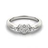 Image 1 : 1.10 ctw VS/SI Diamond 2 Stone 2 Stone Ring 14K White Gold - REF-126X5R - SKU:26072