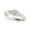 Image 2 : 1.10 ctw VS/SI Diamond 2 Stone 2 Stone Ring 14K White Gold - REF-126X5R - SKU:26072