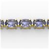 Image 1 : 24 ctw Tanzanite Eternity Bracelet 14K Yellow Gold - REF-218Y2X - SKU:23397