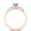 Image 3 : 1.04 ctw VS/SI Diamond Solitaire Ring 18K Rose Gold - REF-186X2R - SKU:32649