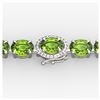 Image 1 : 19.25 ctw Peridot & VS/SI Diamond Bracelet 14K White Gold - REF-147Y3X - SKU:40239